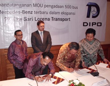 Beli 500 Unit Chasis Mercedes-Benz, Lorena Siap Bersaing