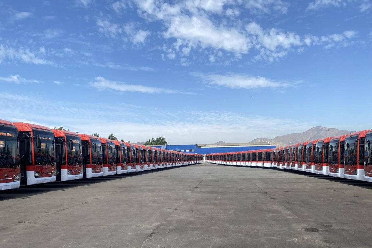 Yutong Kirimkan 214 bus listrik ke Santiago de Chile
